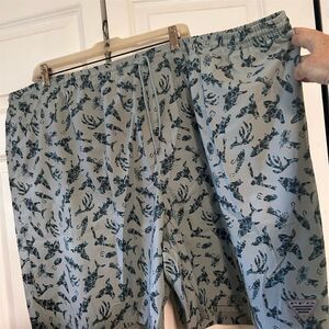 Columbia PFG Men's 4X Swim Trunks Aquatic Print Fishing Shorts